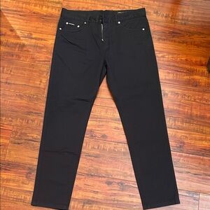 Dolce & Gabbana Skinny Fit Men’s Pants – Black – Made in Italy (missing button)